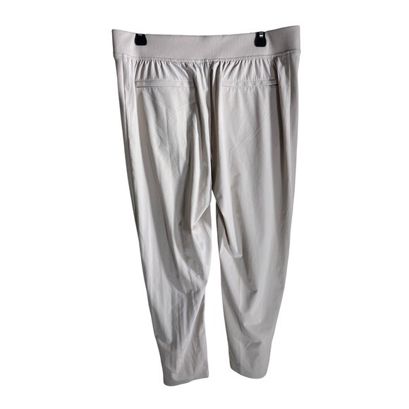 Athleta Women's Beige Stretch Travel Pants Size 12P Lightweight Comfort - Picture 2 of 7